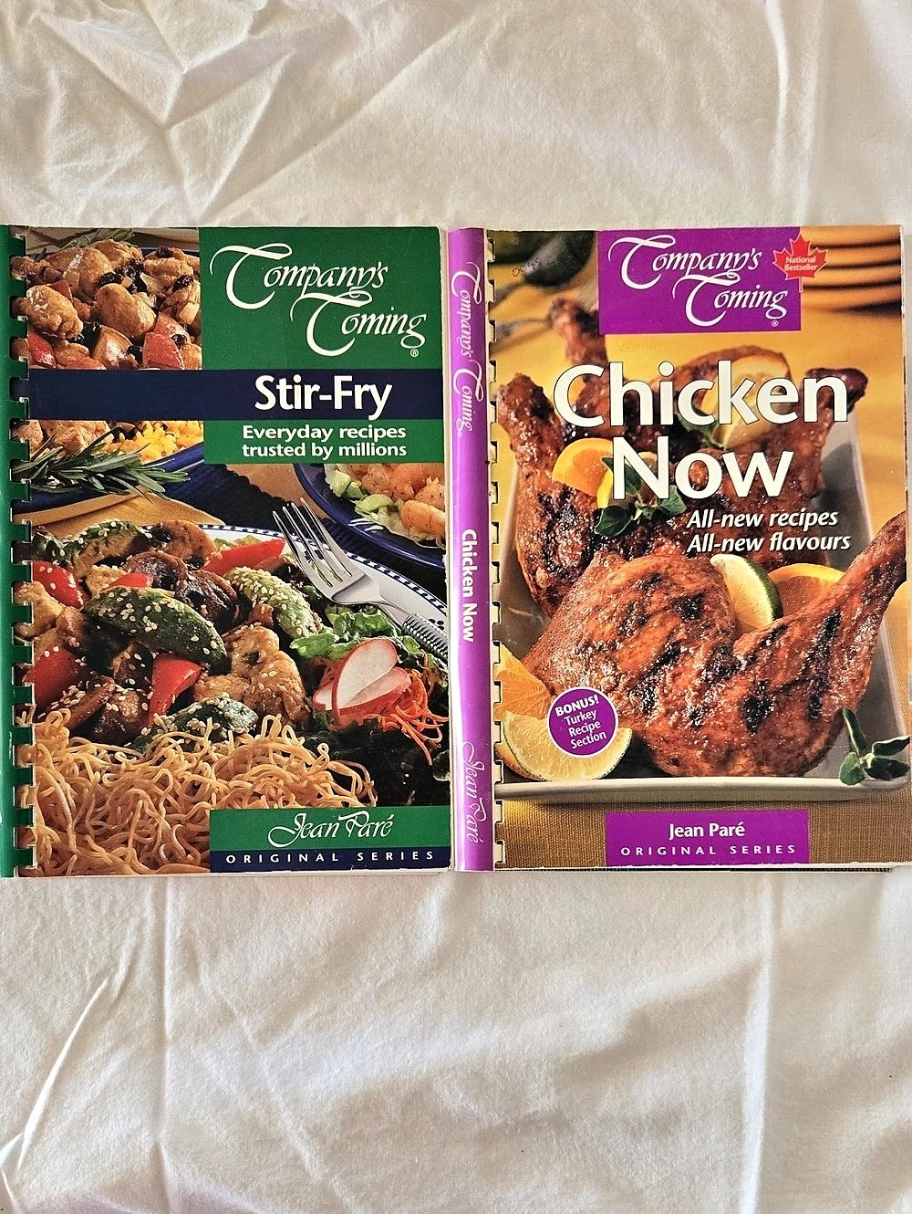 Company's Coming Stir-Fry & Chicken Now Cookbook Set